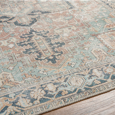 Kemer Vintage Washable  Runner Green
