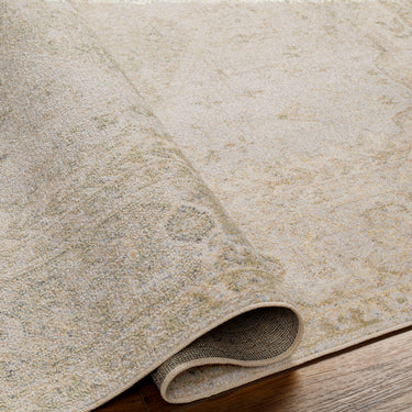 Lillian Vintage Traditional Washable Brown Rug