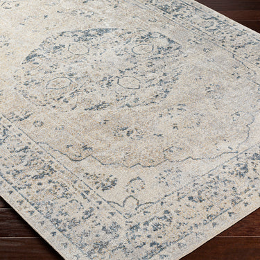 Lillian Vintage Traditional Washable Neutral Rug