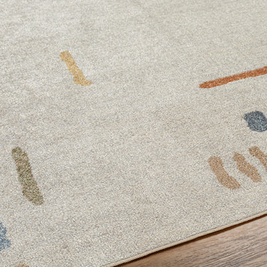 Lillian Modern Washable Beige Rug