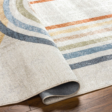 Lillian Modern Washable Beige, Light Grey & Ivory Rug - Design LLL2314