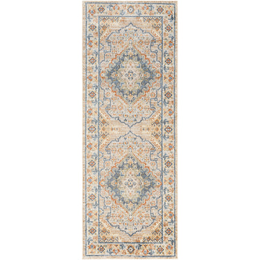 Lillian Vintage Traditional Washable Runner Brown