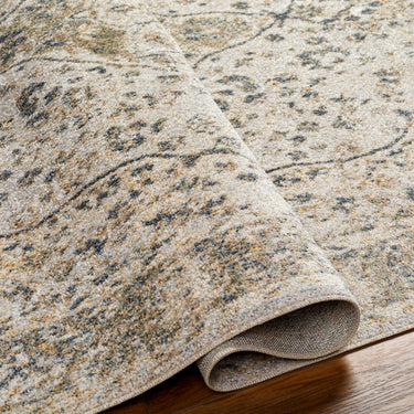 Lillian Vintage Traditional Washable Brown Rug