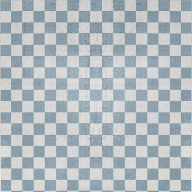 Lillian Geometric Checkered Blue Rug