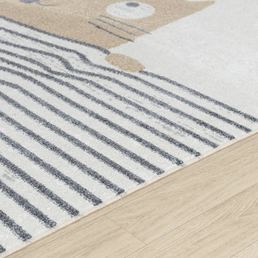 Lillian Kids Washable Beige Rug