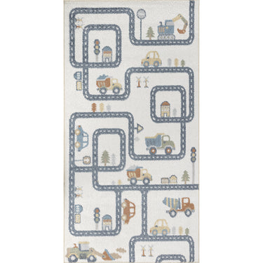 Lillian Kids Washable Beige Rug