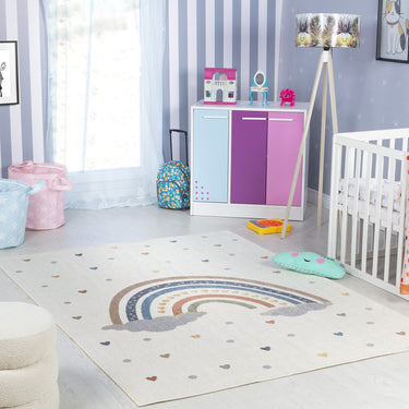 Lillian Kids Washable Multicolour Rug