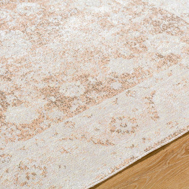 Lillian Vintage Traditional Washable Brown Rug
