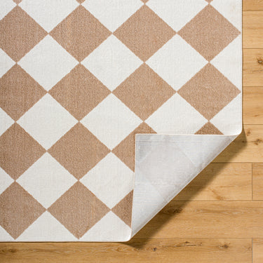 Lillian Geometric Diamond Brown Rug