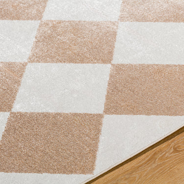 Lillian Geometric Diamond Brown Rug