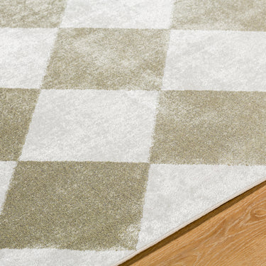 Lillian Geometric Diamond Green Rug