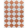 Lillian Geometric Washable Vintage Oriental Red, Off-White & Plum Rug - Large Plus 160x213 cm (5'3'' x 7')