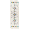 Lofty Vintage Runner Shaggy Oriental Ivory, Lavender & Burnt Orange Rug - Runner 80x220 cm (2'7'' x 7'3'')