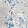 Lustro Modern Abstract Blue, Medium Grey & Light Beige Rug - Medium 120x170 cm (3'11'' x 5'7'')