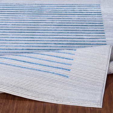 Lustro Modern Blue Rug