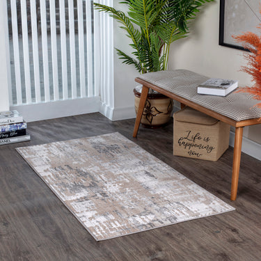 Lustro Abstract Beige Rug