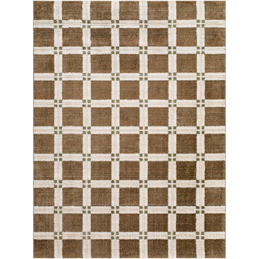 La Luna Modern Graphic Brown Rug