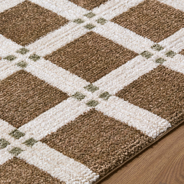La Luna Modern Graphic Brown Rug