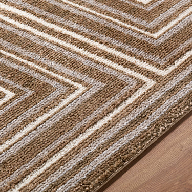 La Luna Global Graphic Brown Rug