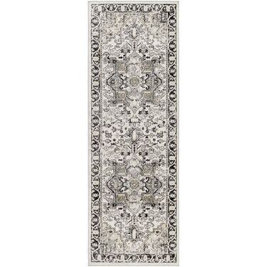 Lavadora Vintage Traditional Washable Runner Beige