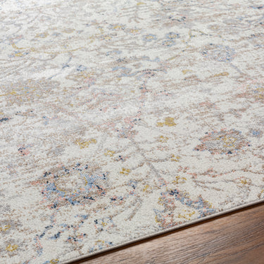 Lavadora Vintage Traditional Washable Runner Ivory