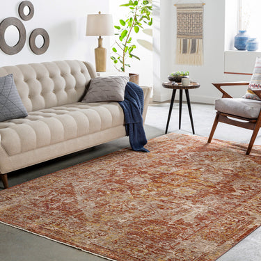 Mirabel Vintage Traditional Brown Rug