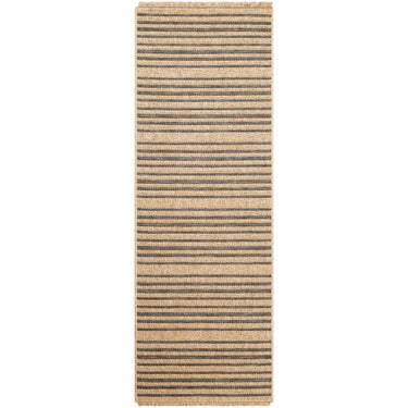 Mirage Cottage Fringe Jute Look Runner Brown