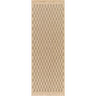 Mirage Cottage Checkboard Fringe Jute Look Runner Outdoor Brown, Tan & Black Rug - Runner 80x220 cm (2'7'' x 7'3'')