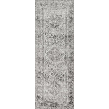 Monte Carlo Vintage Traditional Boho Runner Grey