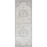 Monaco Vintage Traditional Boho Runner Oriental Grey, Silver Gray & Ivory Rug - Runner 80x220 cm (2'7'' x 7'3'')