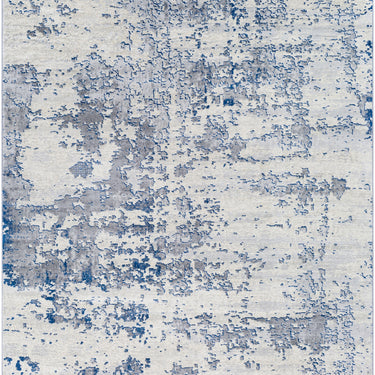 Monaco Abstract Modern Marble Blue Rug