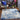 Monaco Abstract Marble Modern Blue, LightBlue & LightGray Rug