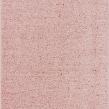 Moda Shag Solid Color Plush Soft Pile Pink Rug