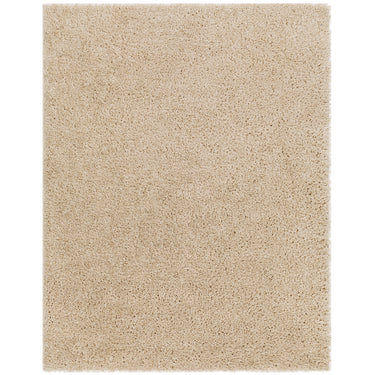 Moda Shag Solid Color Plush Soft Pile Beige Rug