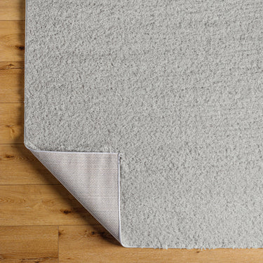 Moda Shag Solid Color Plush Soft Pile Grey Rug