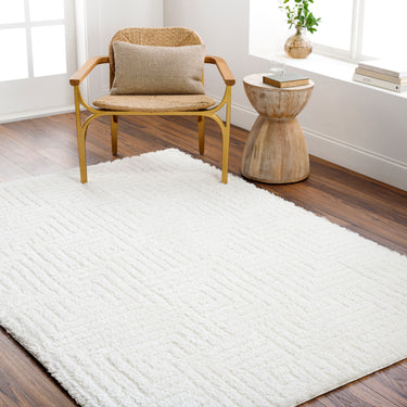 Nomadic Modern Modern Graphic Soft Plush Pile Ivory Rug