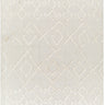 Nora Geometric High Pile Fringe Berber Neutral & Ivory Rug - Design NOA2300 - Large Plus 160x213 cm (5'3'' x 7')