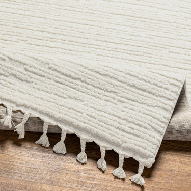 Nora Global High Pile Fringe Runner Beige
