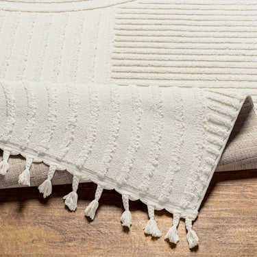 Nora Geometric High Pile Fringe Runner Neutral