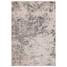 Opal OP02 Grey Silver Soft High-Low Abstract Rug - overhead view
