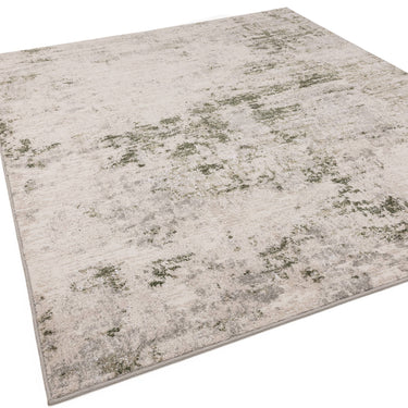 Opal OP03 Green Soft High-Low Abstract Rug - Angle 1