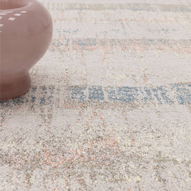 Opal OP05 Blue Soft High-Low Abstract Rug - Close Up Lifestyle
