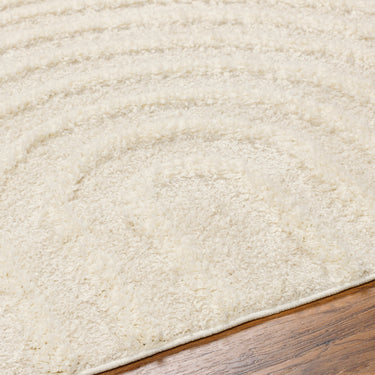 Rodos Modern Soft Plush Pile Shaggy Grey, Beige & White Rug - Design RDO2328