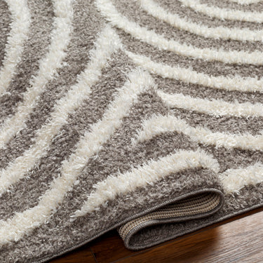 Rodos Modern Soft Plush Pile Charcoal Rug