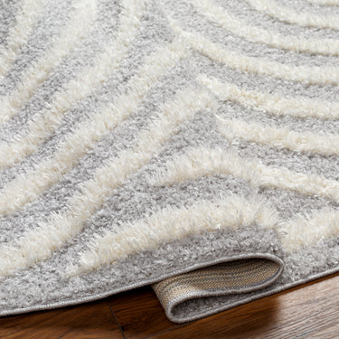 Rodos Modern Soft Plush Pile Grey Rug