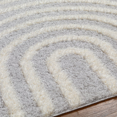 Rodos Modern Soft Plush Pile Grey Rug