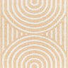Rodos Modern Soft Plush Pile Shaggy Orange, Mustard & White Rug - Large Plus 160x213 cm (5'3'' x 7')