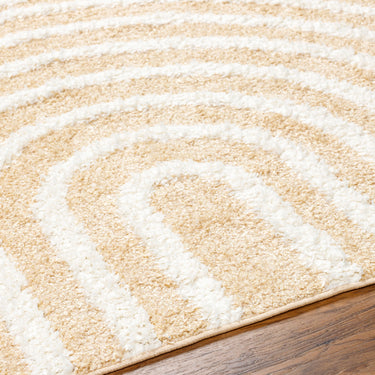 Rodos Modern Soft Plush Pile Orange Rug