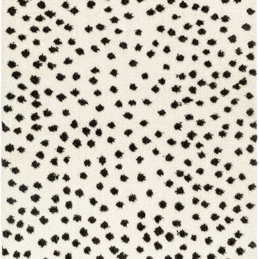 Rodos Modern Soft Plush Pile Black Rug
