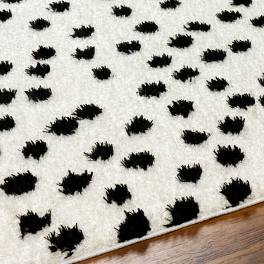 Rodos Modern Soft Plush Pile Black Rug